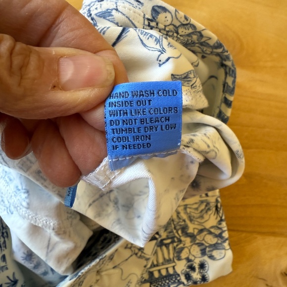 J MCLAUGHLIN PANTS CATALINA CLOTH PULL ON STRAIGHT LEG ZIP POCKET ASIAN PRINT S - Picture 12 of 12